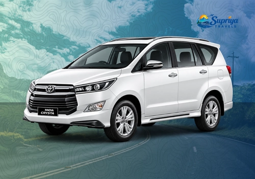 Toyota Innova Crysta taxi rental in Shillong for Meghalaya sightseeing